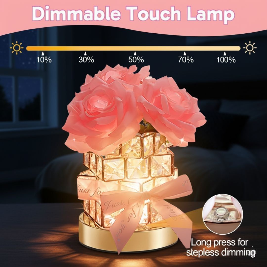GlowCube™ LED Rose Night Light Decor
