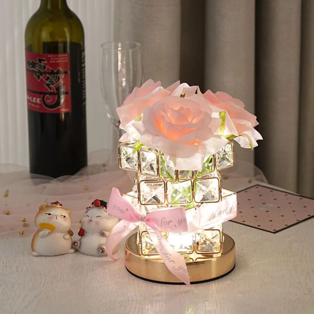 GlowCube™ LED Rose Night Light Decor