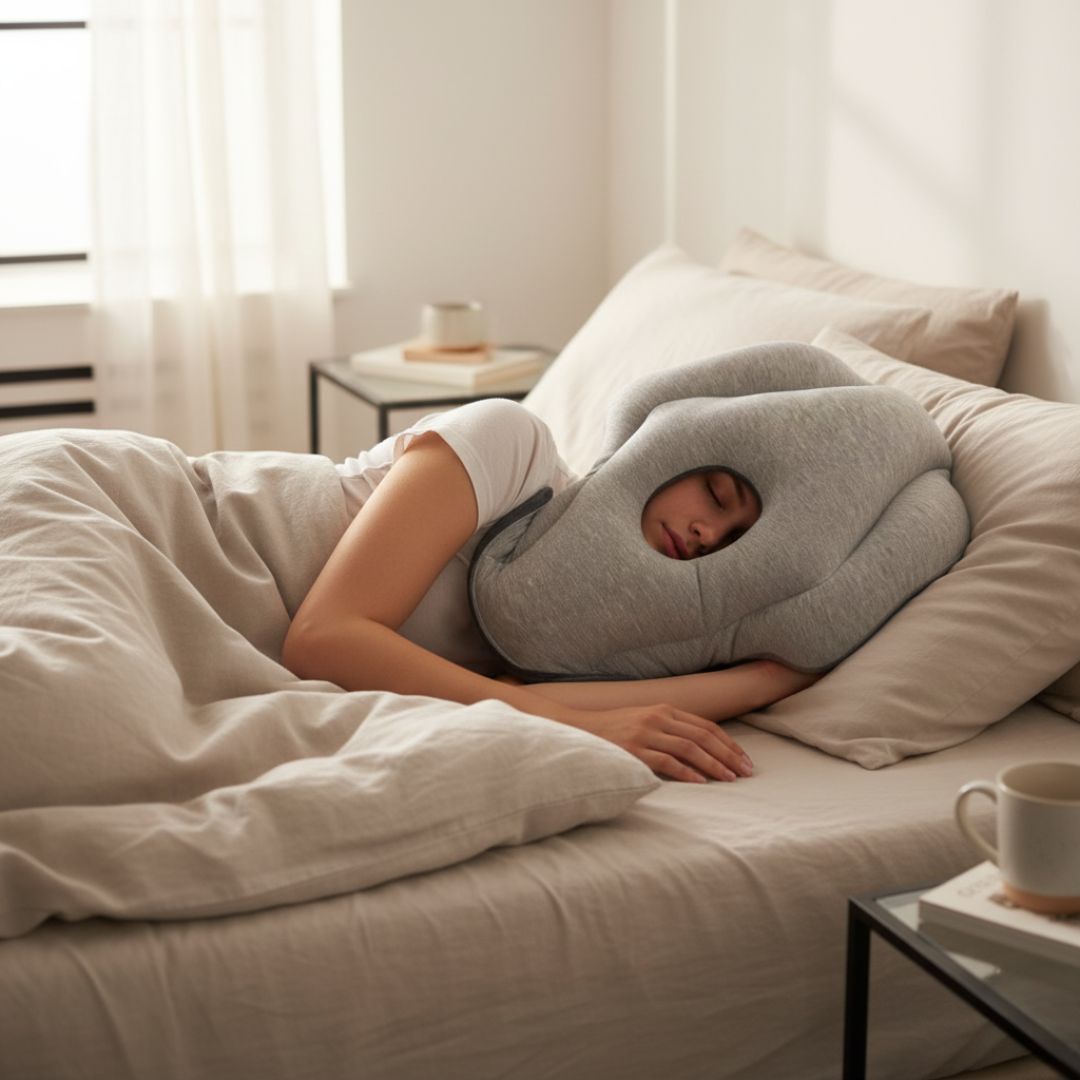 NapNest™ Portable Travel Pillow Mask