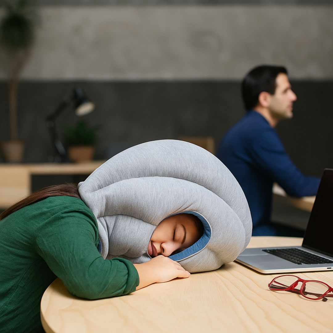 NapNest™ Portable Travel Pillow Mask